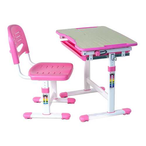 Парта со стулом Fun Desk PICCOLINO Pink (розовый) в Нуга Бест