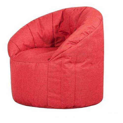 Кресло бескаркасное Папа Пуф Club Chair Red, размер XL, рогожка, красный в Нуга Бест